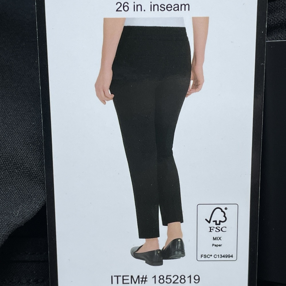 Hilary Radley Women's S Slim Leg Pants Black e1232